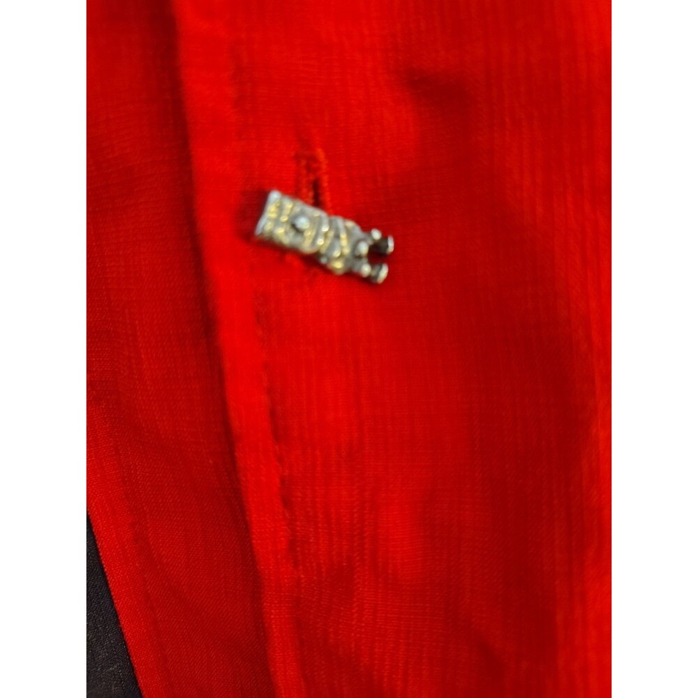 Steady Clothing Men 3X Pinstripe Tiki Panel Rockabilly Red ButtonDown Shirt Bowl - Picture 5 of 7